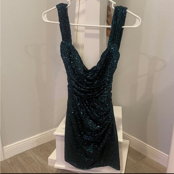 Lucy in the Sky Dresses Melina Sequin Bodycon Dress In Green Poshmark